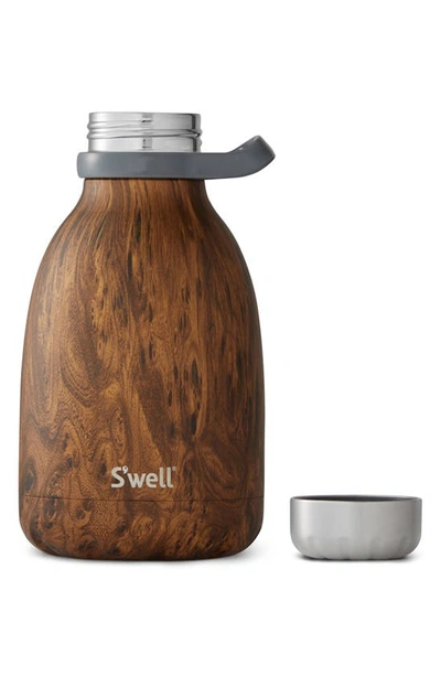 Shop S'well Roamer 40-ounce Insulated Stainless Steel Travel Pitcher In Teakwood