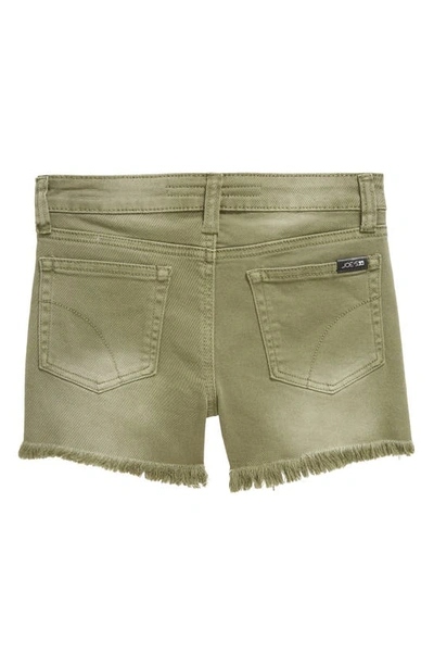 Shop Joe's Kids' Cecilia Stretch Cotton Denim Shorts In Light Olive