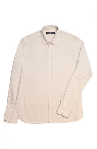 34 Heritage Star Dot Print Cotton Button-up Shirt In Simply Taupe