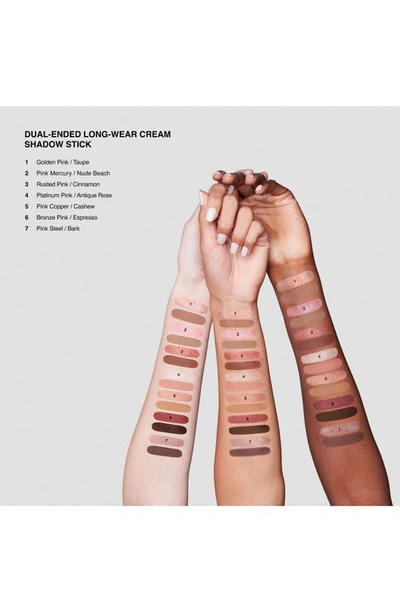 Shop Bobbi Brown Long-wear Cream Shadow Stick Duo In Pink Steel / Bark