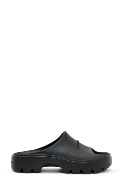 Shop Allsaints Eclipse Flatform Slide Sandal In Black