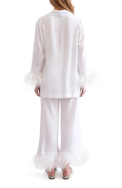 Shop Sleeper Party Double Feather Pajamas In White