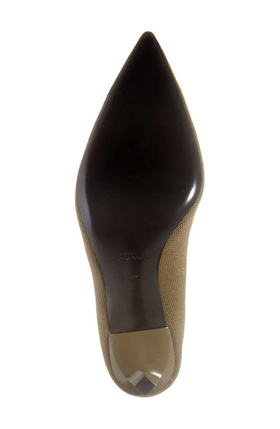 Shop Givenchy Show Lace-up Pointed Toe Pump In 313-dark Khaki