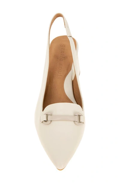 Gentle Souls By Kenneth Cole Dionne Block Heel Slingback Pump In Stone