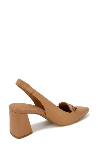Gentle Souls By Kenneth Cole Dionne Block Heel Slingback Pump In Camel
