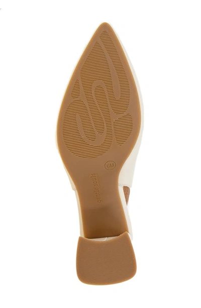 Gentle Souls By Kenneth Cole Dionne Block Heel Slingback Pump In Stone