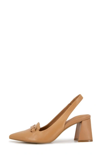 Gentle Souls By Kenneth Cole Dionne Block Heel Slingback Pump In Camel