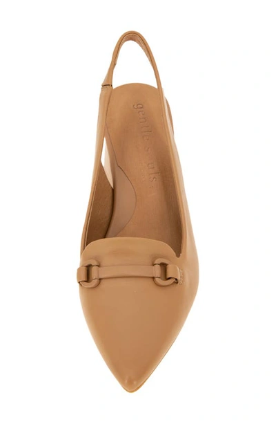 Gentle Souls By Kenneth Cole Dionne Block Heel Slingback Pump In Camel