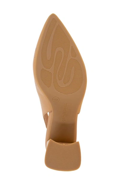 Gentle Souls By Kenneth Cole Dionne Block Heel Slingback Pump In Camel