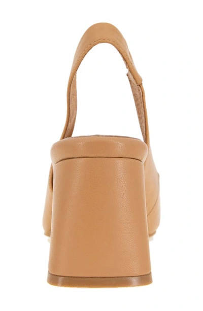 Gentle Souls By Kenneth Cole Dionne Block Heel Slingback Pump In Camel