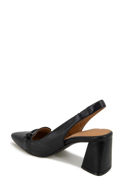 Gentle Souls By Kenneth Cole Dionne Block Heel Slingback Pump In Black