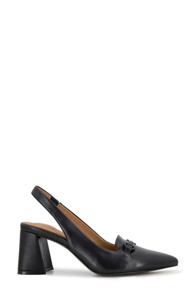 Gentle Souls By Kenneth Cole Dionne Block Heel Slingback Pump In Black