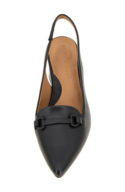 Gentle Souls By Kenneth Cole Dionne Block Heel Slingback Pump In Black