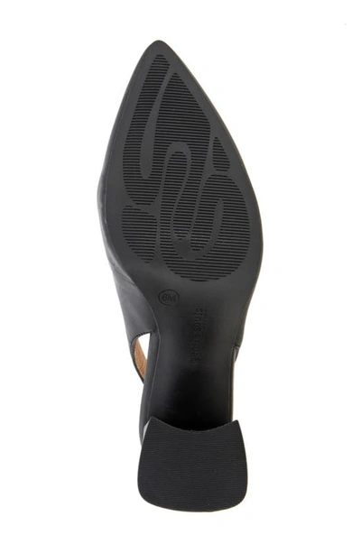 Gentle Souls By Kenneth Cole Dionne Block Heel Slingback Pump In Black