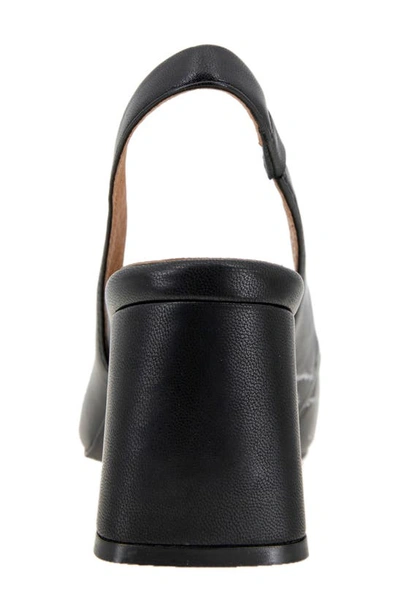 Gentle Souls By Kenneth Cole Dionne Block Heel Slingback Pump In Black