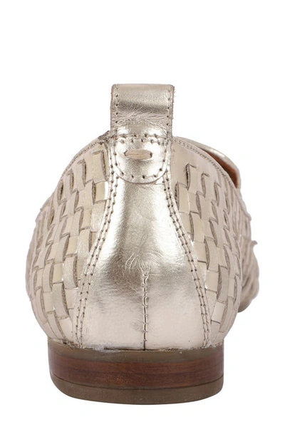 Gentle Souls By Kenneth Cole Morgan Metallic Loafer In Soft Gold