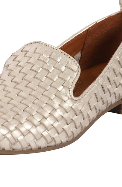 Shop Gentle Souls By Kenneth Cole Morgan Metallic Loafer In Soft Gold