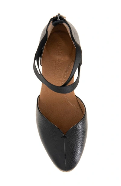 Gentle Souls By Kenneth Cole Orya Espadrille Wedge Sandal In Black