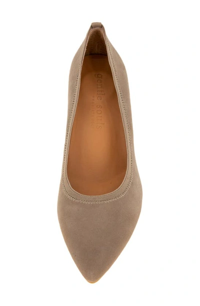 Shop Gentle Souls By Kenneth Cole Dionne Pointed Toe Pump In Mushroom