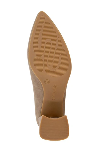 Shop Gentle Souls By Kenneth Cole Dionne Pointed Toe Pump In Mushroom