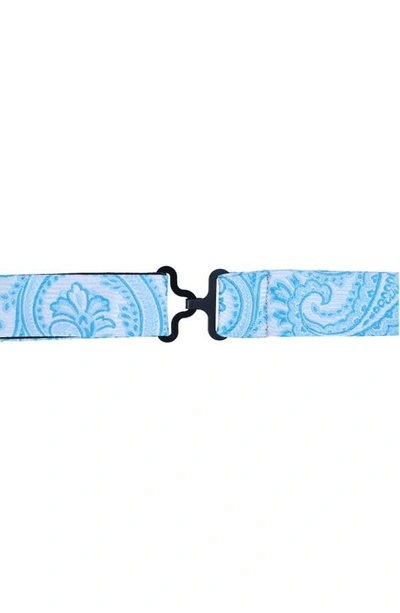 Trafalgar Sutton Solid Silk Bow Tie In Light Blue