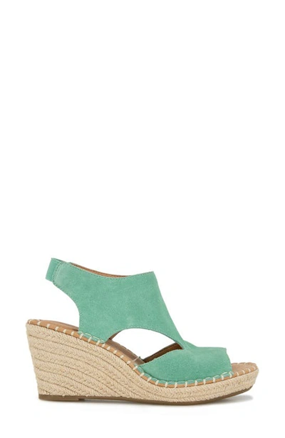 Shop Gentle Souls By Kenneth Cole Cody Espadrille Wedge Sandal In Mint Suede