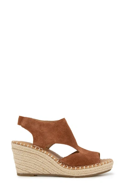 Gentle Souls By Kenneth Cole Cody Espadrille Wedge Sandal In Pecan Suede