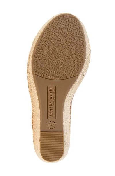 Gentle Souls By Kenneth Cole Cody Espadrille Wedge Sandal In Pecan Suede
