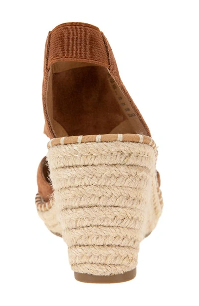 Gentle Souls By Kenneth Cole Cody Espadrille Wedge Sandal In Pecan Suede