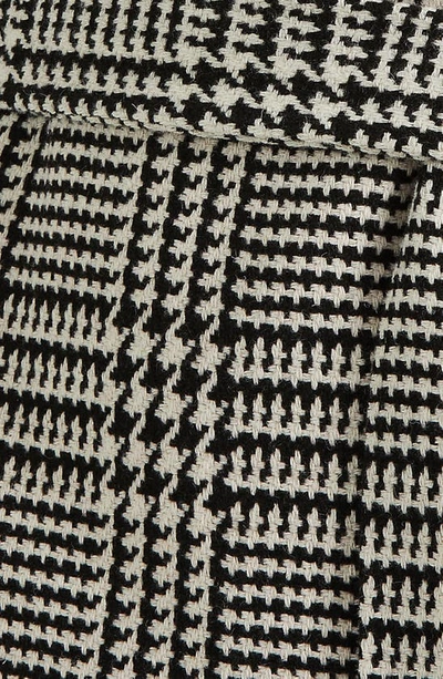 Shop Lauren Ralph Lauren Glen Plaid Belted Wool Blend Coat In Enlarged Glen Check