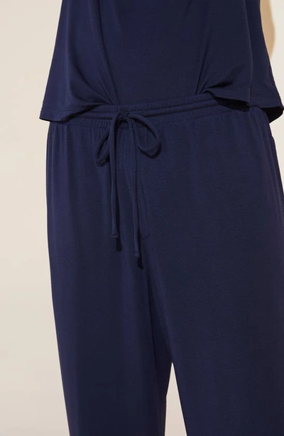 Eberjey Henry Short Sleeve Pajamas In True Navy
