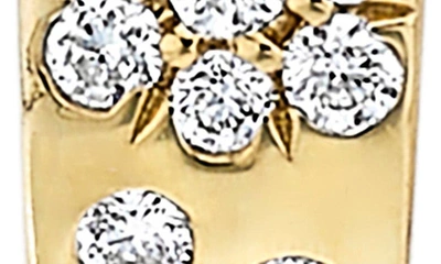 Shop Ippolita Stardust Diamond Mini Huggie Hoop Earrings In Green Gold