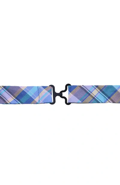 Shop Trafalgar Sherwood Plaid Silk Bow Tie In Plaid 2