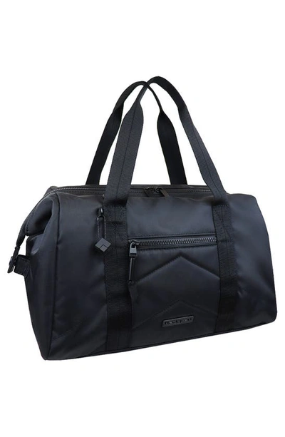 Shop Hedgren Bound Water Repellent Recycled Polyester Duffle Bag In Black