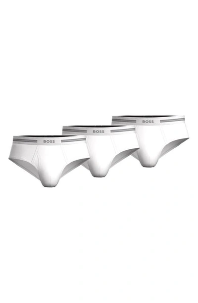 Shop Hugo Boss 3-pack Traditional Cotton Briefs In White