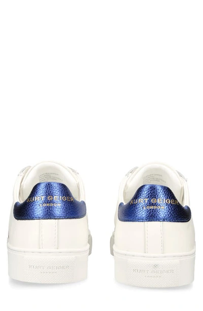 Shop Kurt Geiger Lennon Embroidered Sneaker In White Multi