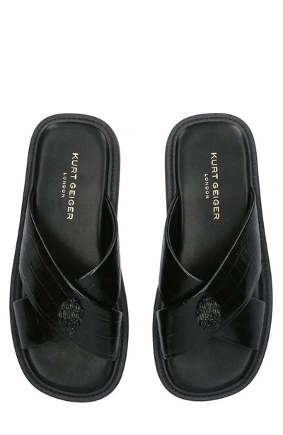 Shop Kurt Geiger Owen Slide Sandal In Black