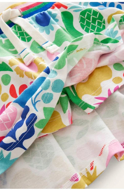 Shop Boden Kids' Floral Print Cotton Jersey Skort In Multi Holiday Floral