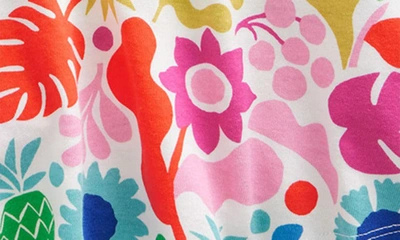 Shop Boden Kids' Floral Print Cotton Jersey Skort In Multi Holiday Floral