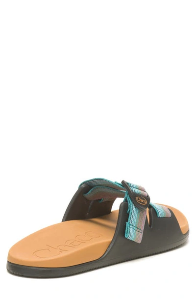 Shop Chaco Chillos Slide Sandal In Rising Teal