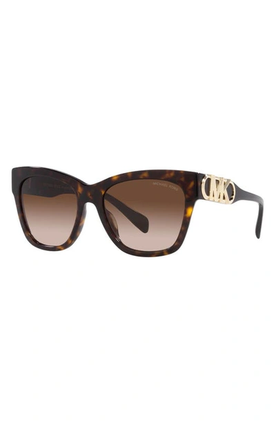 Michael Kors Empire 55mm Gradient Cat Eye Sunglasses In Dk Tort