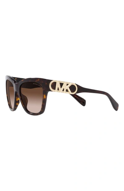 Michael Kors Empire 55mm Gradient Cat Eye Sunglasses In Dk Tort