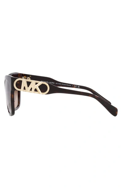 Michael Kors Empire 55mm Gradient Cat Eye Sunglasses In Dk Tort