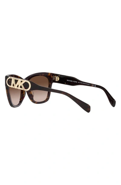 Michael Kors Empire 55mm Gradient Cat Eye Sunglasses In Dk Tort