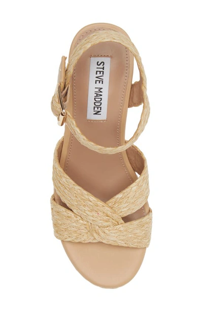 Shop Steve Madden Carisma Platform Sandal In Natural