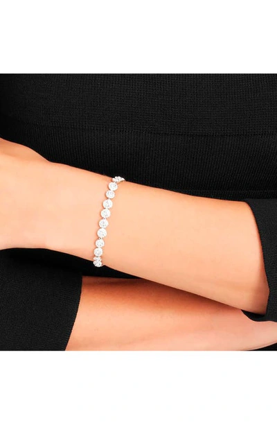 Shop Swarovski Angelic Crystal Line Bracelet In Silver