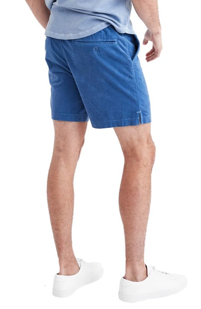 Shop Goodlife Stretch Corduroy Shorts In Riverside Blue