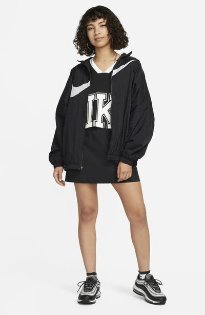 Shop Nike Sportswear Essential Jacket In Black/ White