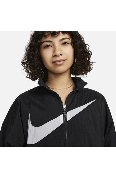 Shop Nike Sportswear Essential Jacket In Black/ White