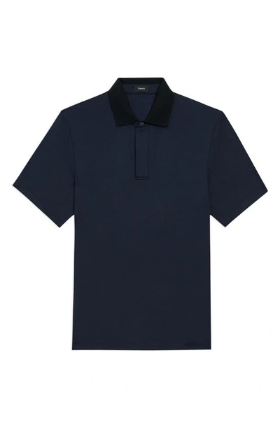 Shop Theory Kayser Anemone Milano Polo In Baltic